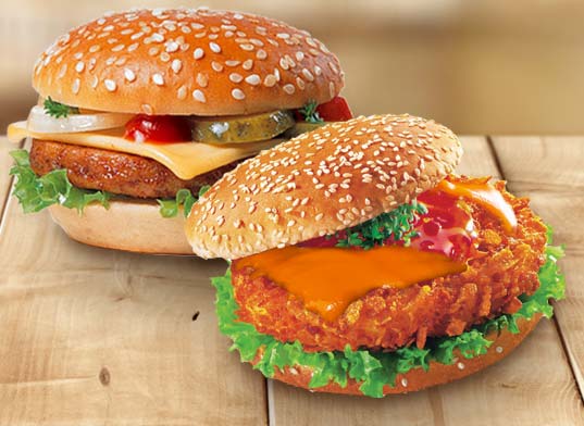Produktbild 2x Jack Burger cheese oder Crispy Chicken Cheese